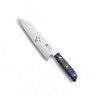 Faca Chefe Cabo Acrlico Sico Efeito Mrmore Azul 20cm