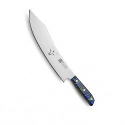 Faca Chefe Cabo Acrlico Sico Efeito Mrmore Azul 30cm