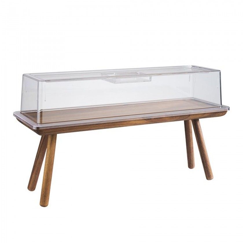 Suporte Buffet Acacia Gn2/4 53X16.2X20cm Suporte Buffet Acacia Gn2/4 53X16.2X20cm