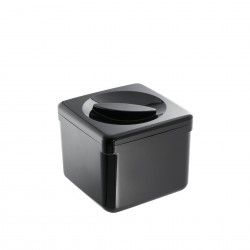 Balde Gelo Polipropileno Parede Dupla Preto 20X20X17cm