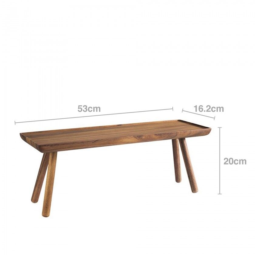 Suporte Buffet Acacia Gn2/4 53X16.2X20cm Suporte Buffet Acacia Gn2/4 53X16.2X20cm