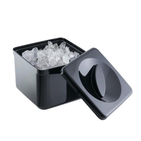 Balde Gelo Polipropileno Parede Dupla Preto - Image product