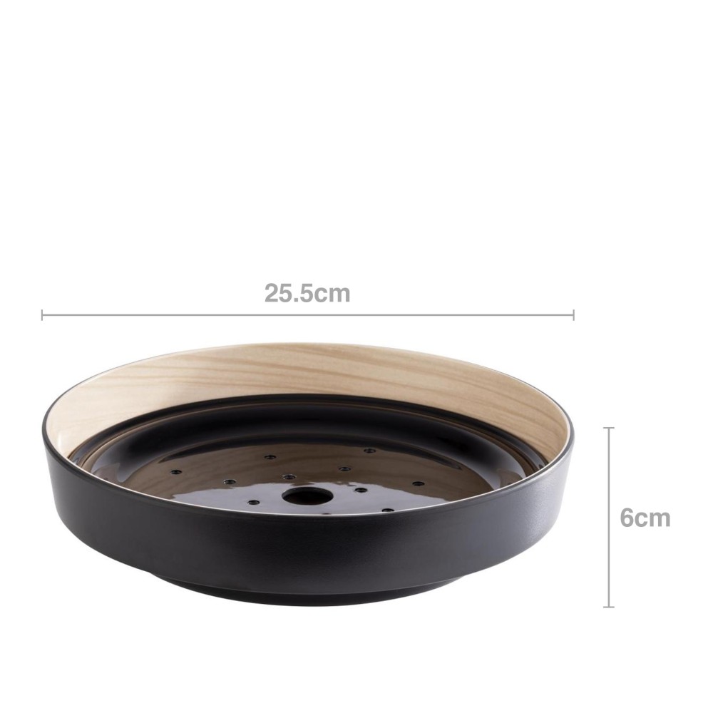 Ta�a + Bandeja Melamina Frida Redondo 25.5X6cm