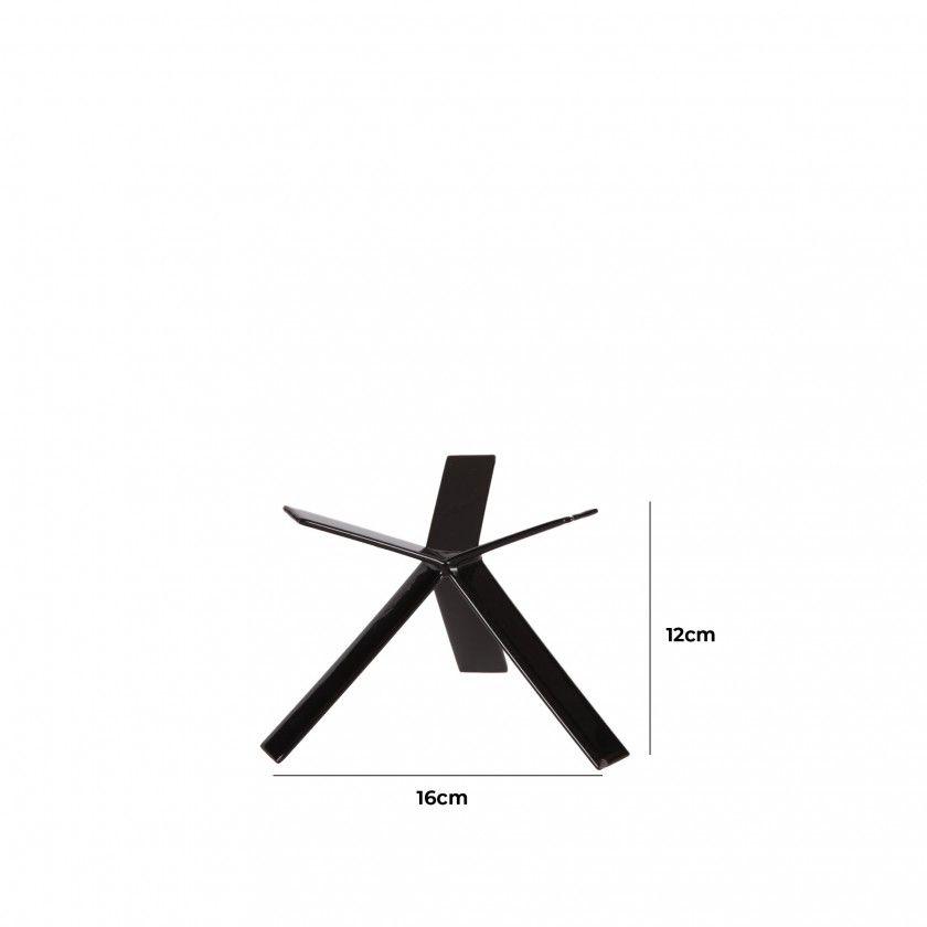 Suporte Buffet Metal Star Preto 16X16X12cm