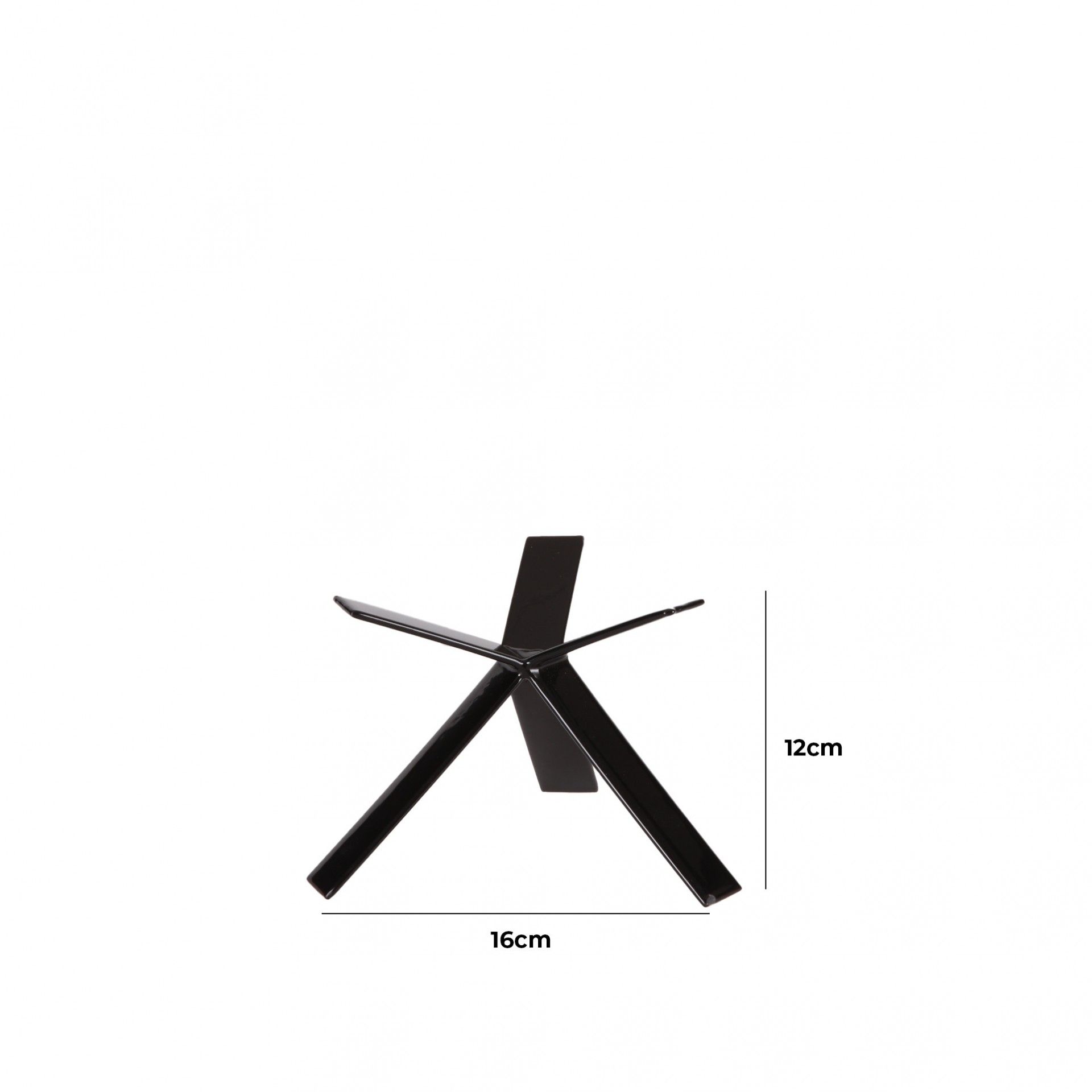 Suporte Buffet Metal Star Preto 16X16cm