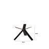 Suporte Buffet Metal Star Preto 16X16X12cm Suporte Buffet Metal Star Preto 16X16X12cm