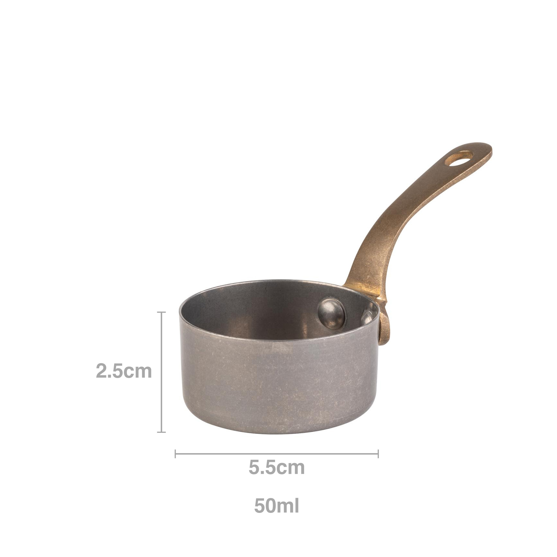 Caçarola Servir Inox Antique Redondo