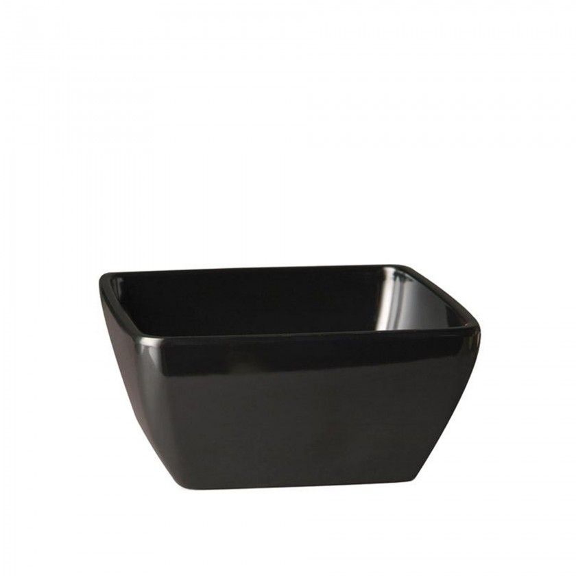 Taa Melamina Pure Quadrado Preto 14cl 9X9X4cm