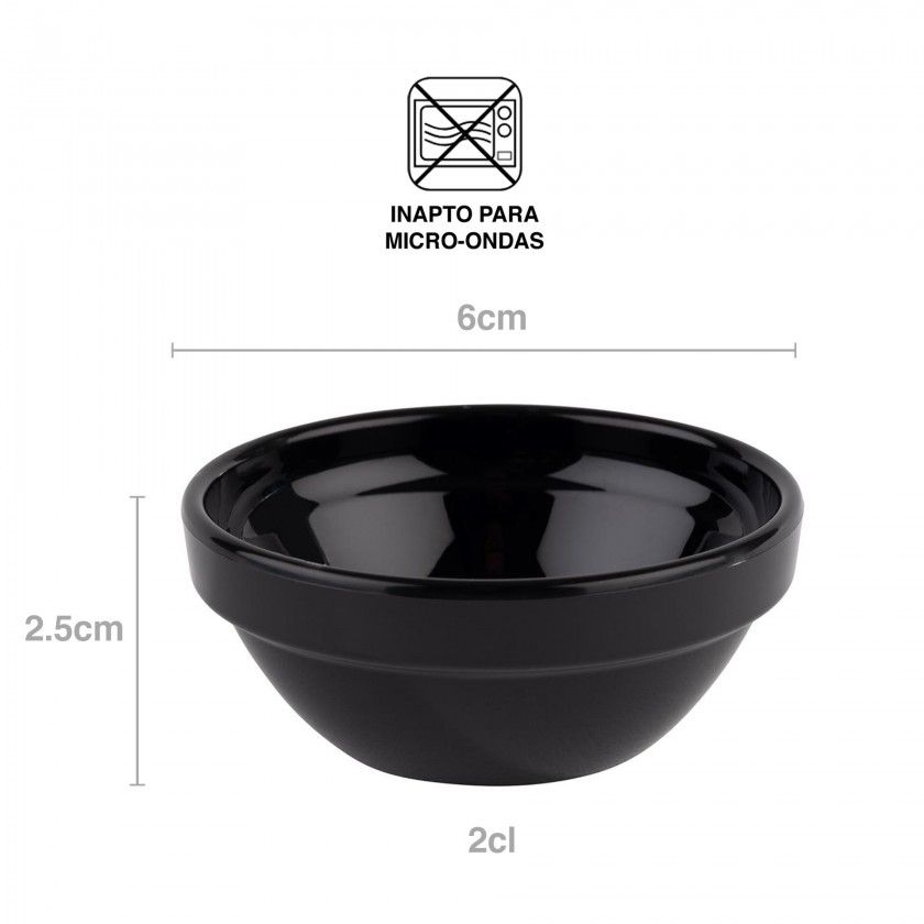 Taça Molho Friendly Redondo 2cl 6X2.5cm Taça Molho Friendly Redondo 2cl 6X2.5cm