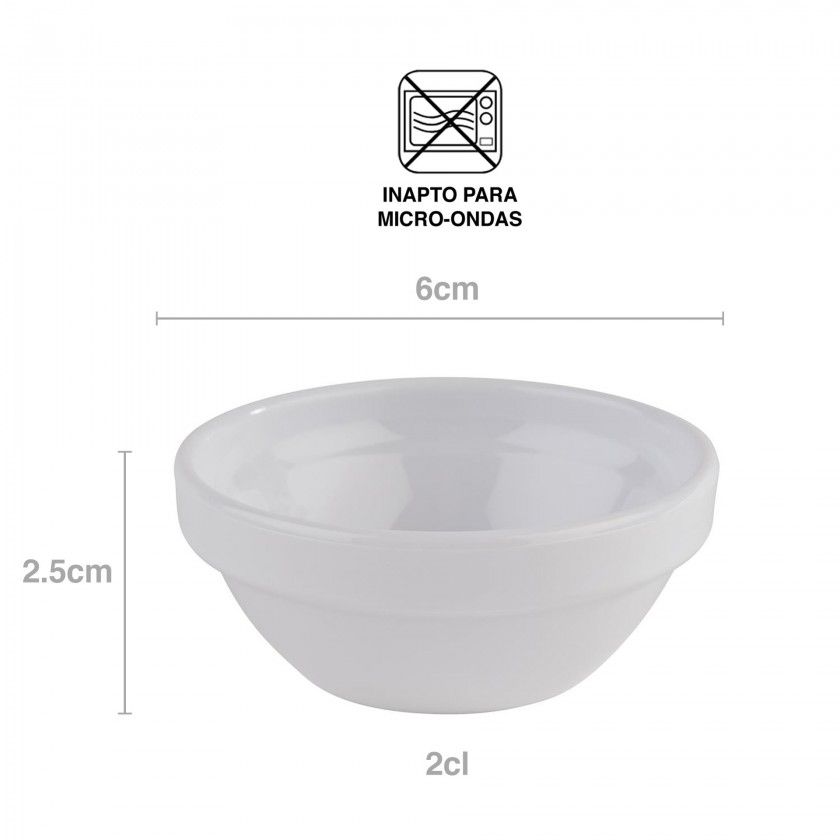 Taça Molho Friendly Redondo 2cl 6X2.5cm Taça Molho Friendly Redondo 2cl 6X2.5cm