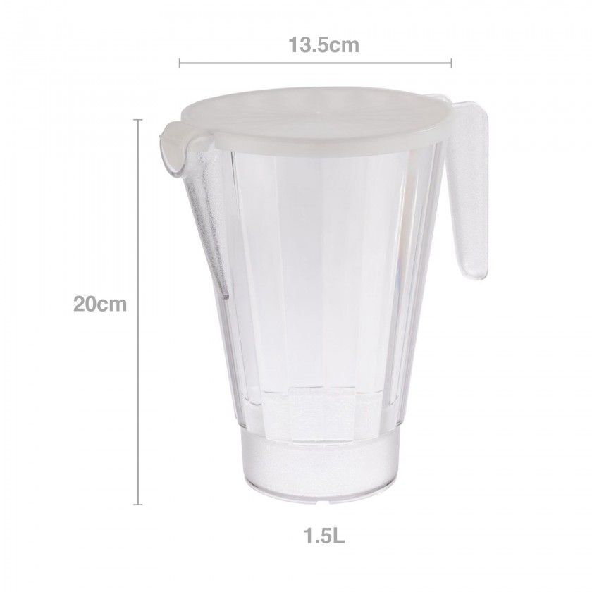 Jarro Plástico San Incolor 1500ml 13.5X20cm Jarro Plástico San Incolor 1500ml 13.5X20cm