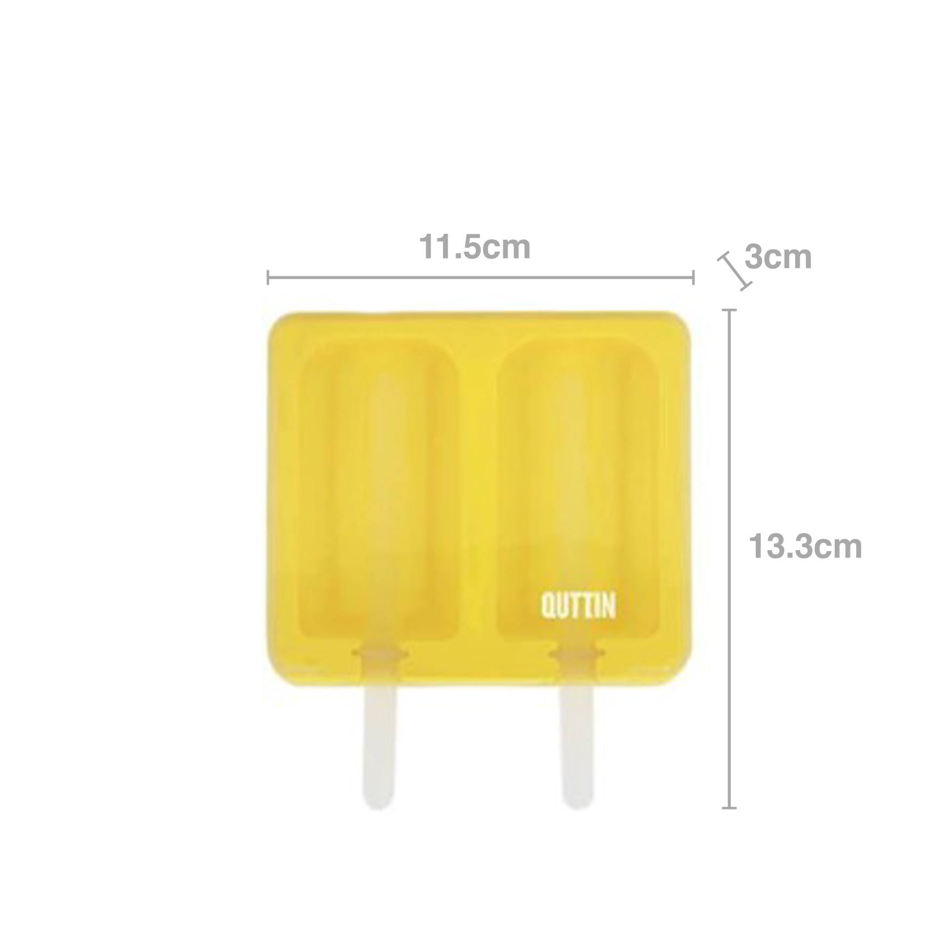 Molde Silicone 2 Gelados 11.5X13.3X3cm