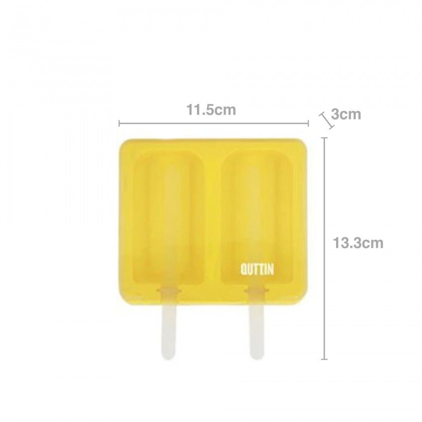 Molde Silicone 2 Gelados 11.5X13.3X3cm Molde Silicone 2 Gelados 11.5X13.3X3cm