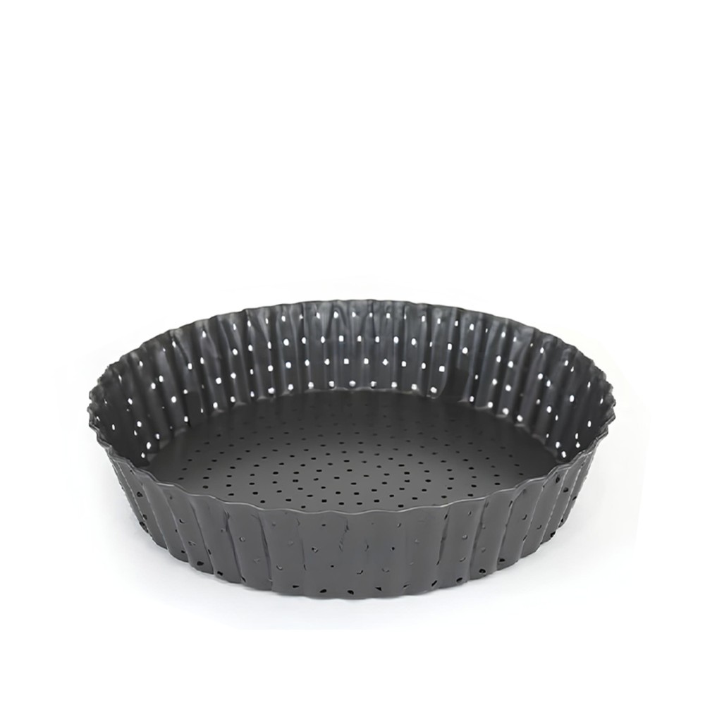 Forma Tarte Desmontável Perfurada Redonda 24X5cm