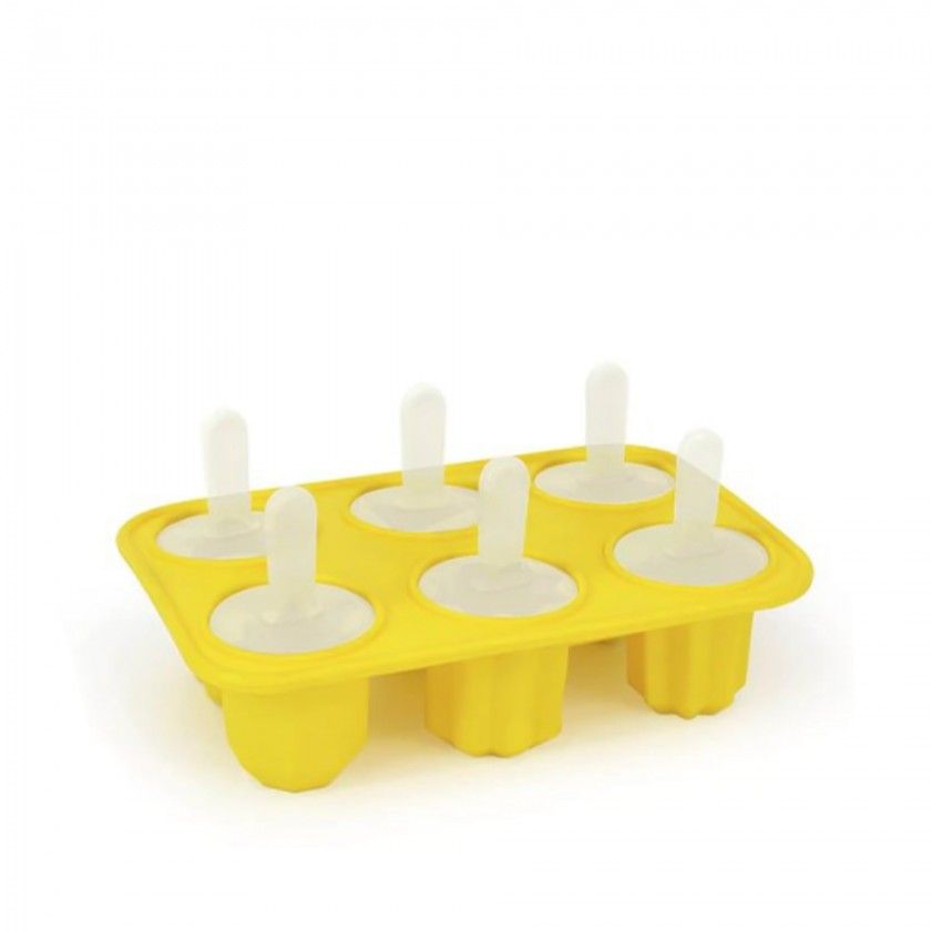 Molde Silicone 6 Gelados Formas 18X5.3X12.3cm