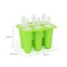 Molde Silicone 6 Gelados Espiral 15X12X10.5cm