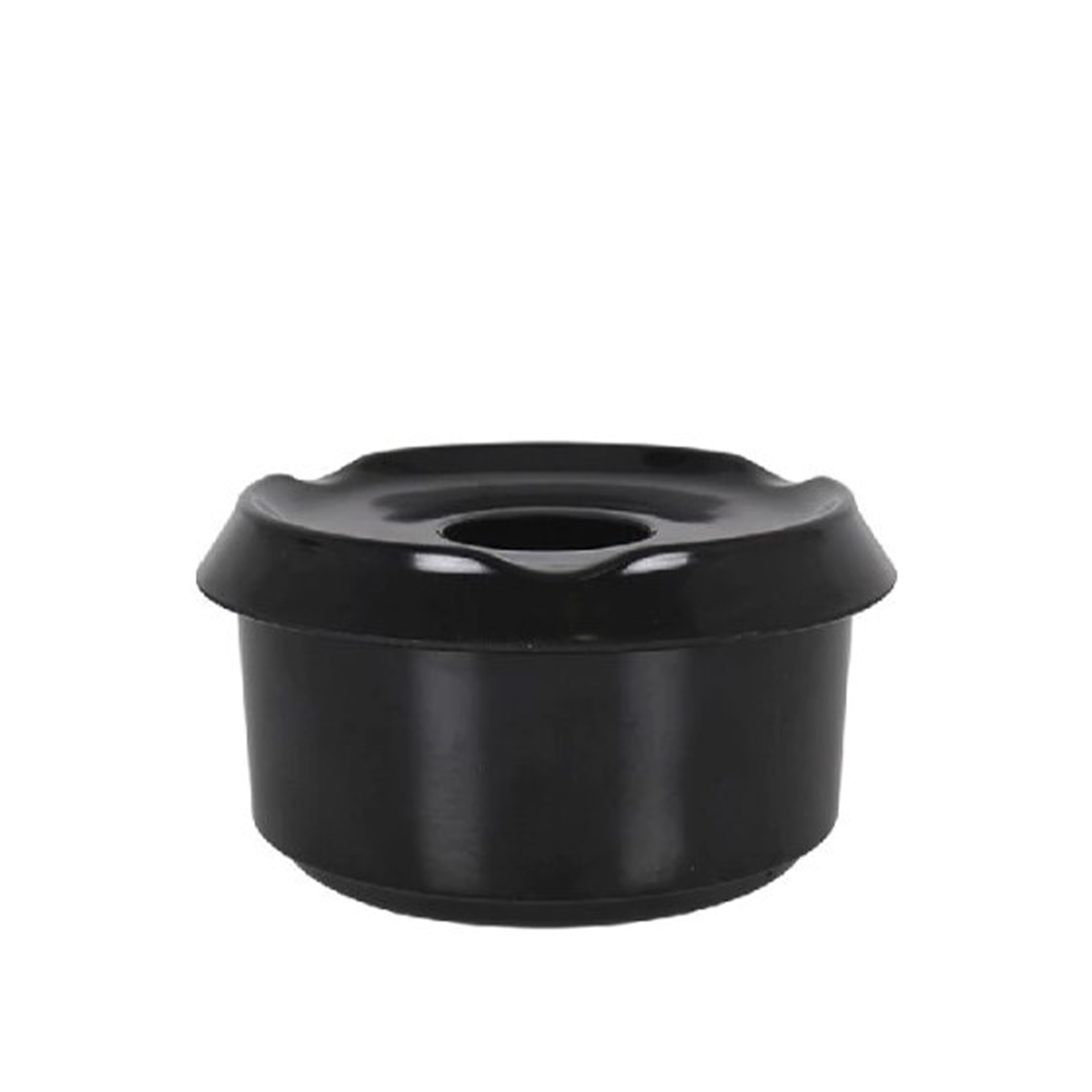 Cinzeiro Água Melanina Preto 9cm