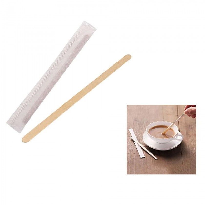 Palheta Café Madeira Biodegradável Embalado 0.5X11cm Pack 500 Palheta Café Madeira Biodegradável Embalado 0.5X11cm Pack 500