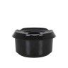 Cinzeiro Água Melanina Preto 9cm Cinzeiro Água Melanina Preto 9cm