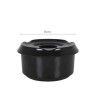 Cinzeiro Água Melanina Preto 9cm Cinzeiro Água Melanina Preto 9cm