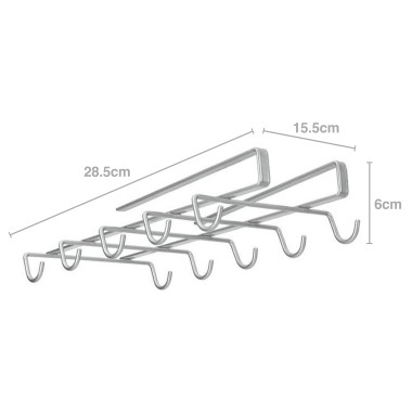 Cabide Cozinha para Estante 28.5X15.5X6cm