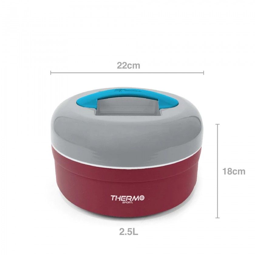 Termo Sólidos Polipropileno Thermosport 2500ml 22X18cm Termo Sólidos Polipropileno Thermosport 2500ml 22X18cm
