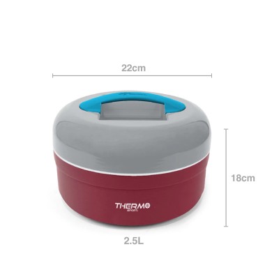 Termo Sólidos Polipropileno Thermosport 2500ml 22X18cm