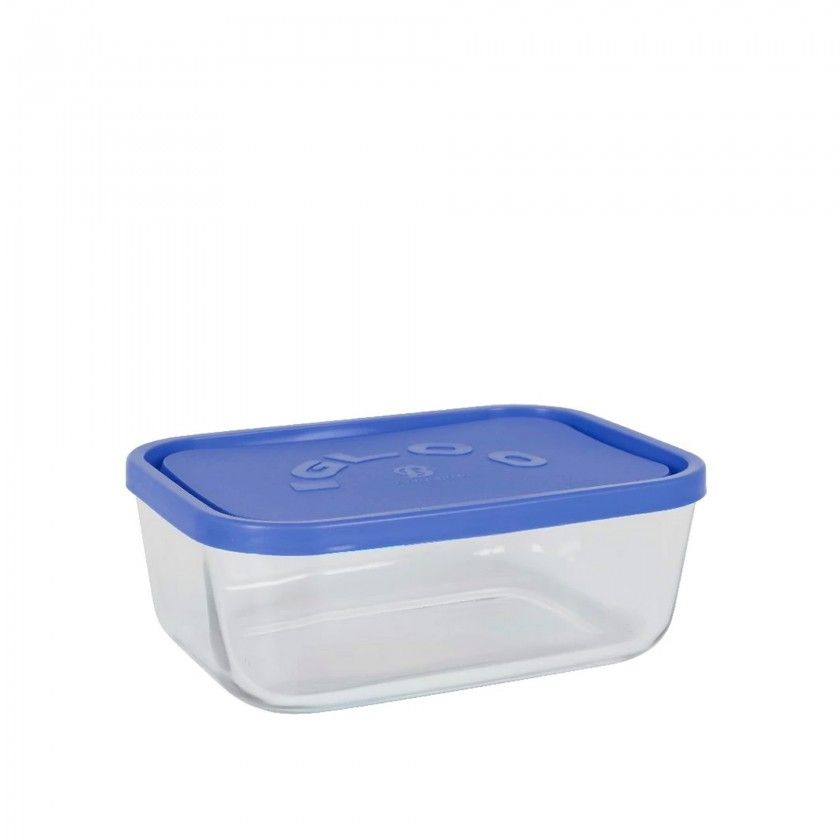 Caixa Hermtica Vidro Igloo Retangular 2300ml 23.5X17.5X8.2cm