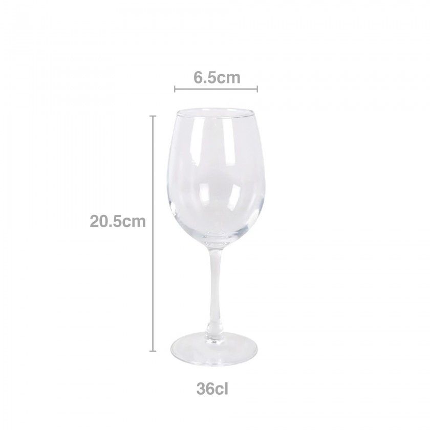 Copo com P Tempo Vinho Pack 6