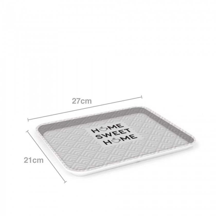 Bandeja Melamina Brilho 27X21cm Bandeja Melamina Brilho 27X21cm