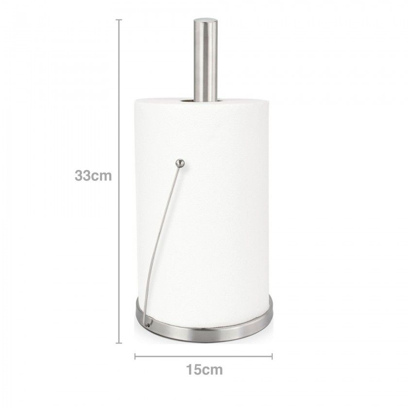 Porta Rolo Cozinha Inox com Fixador 15X33cm Porta Rolo Cozinha Inox com Fixador 15X33cm