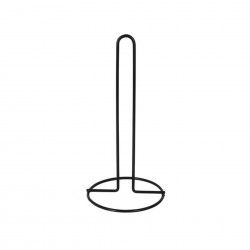 Porta Rolos Cozinha Metal 12X32cm Preto