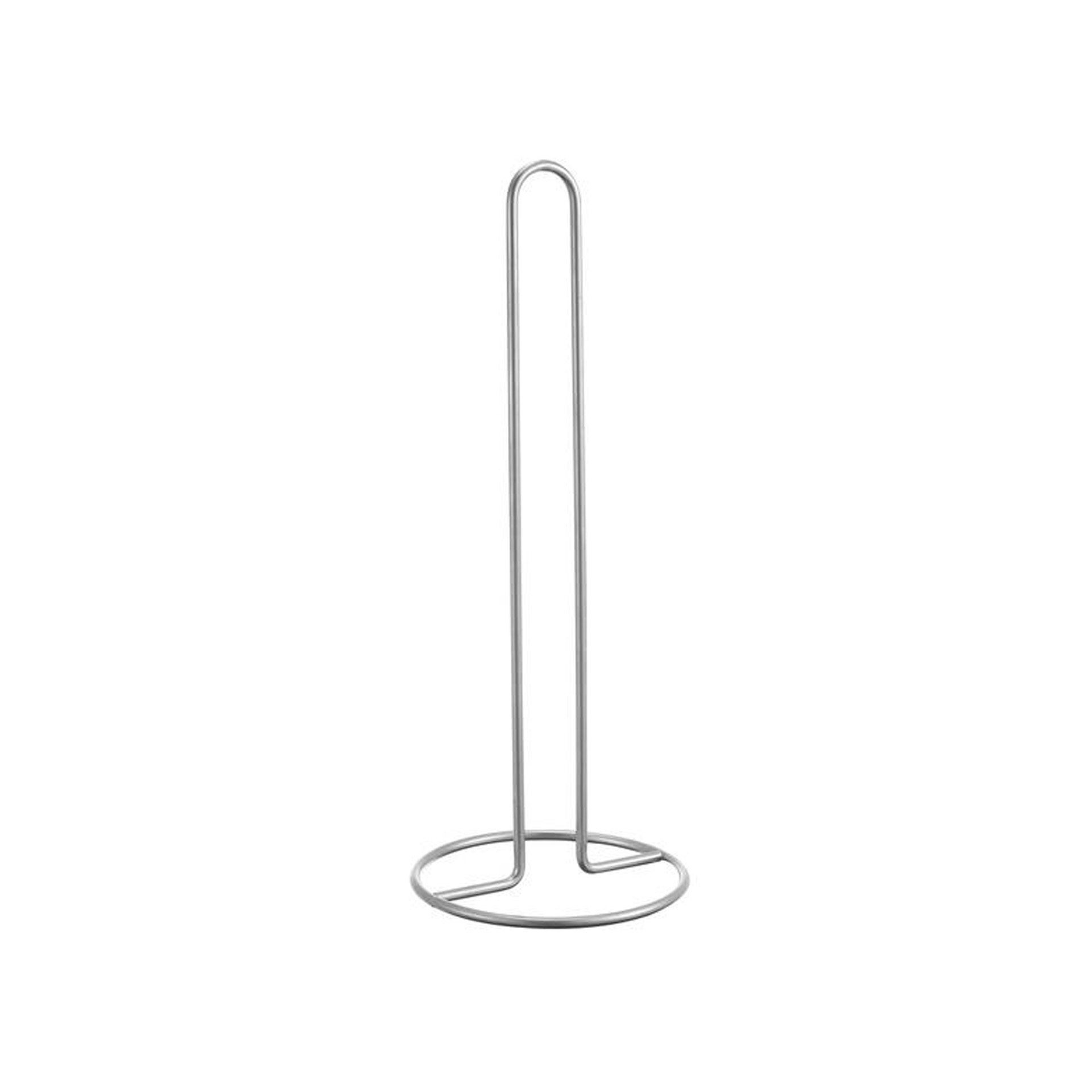 Porta Rolos Cozinha Metal 12X32cm Cinzento