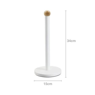 Porta Rolos Cozinha Retro 15X34cm Branco