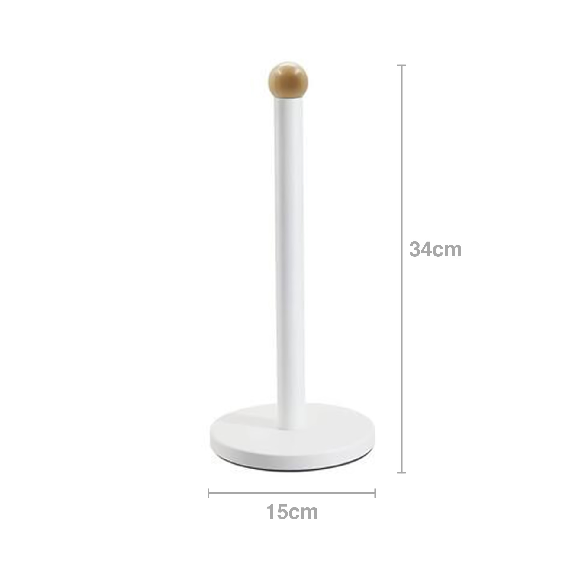 Porta Rolos Cozinha Retro 15X34cm Branco