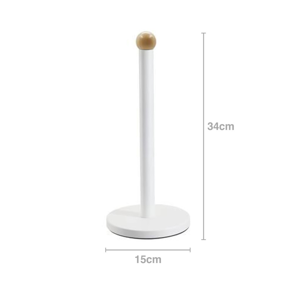 Porta Rolos Cozinha Retro 15X34cm Branco