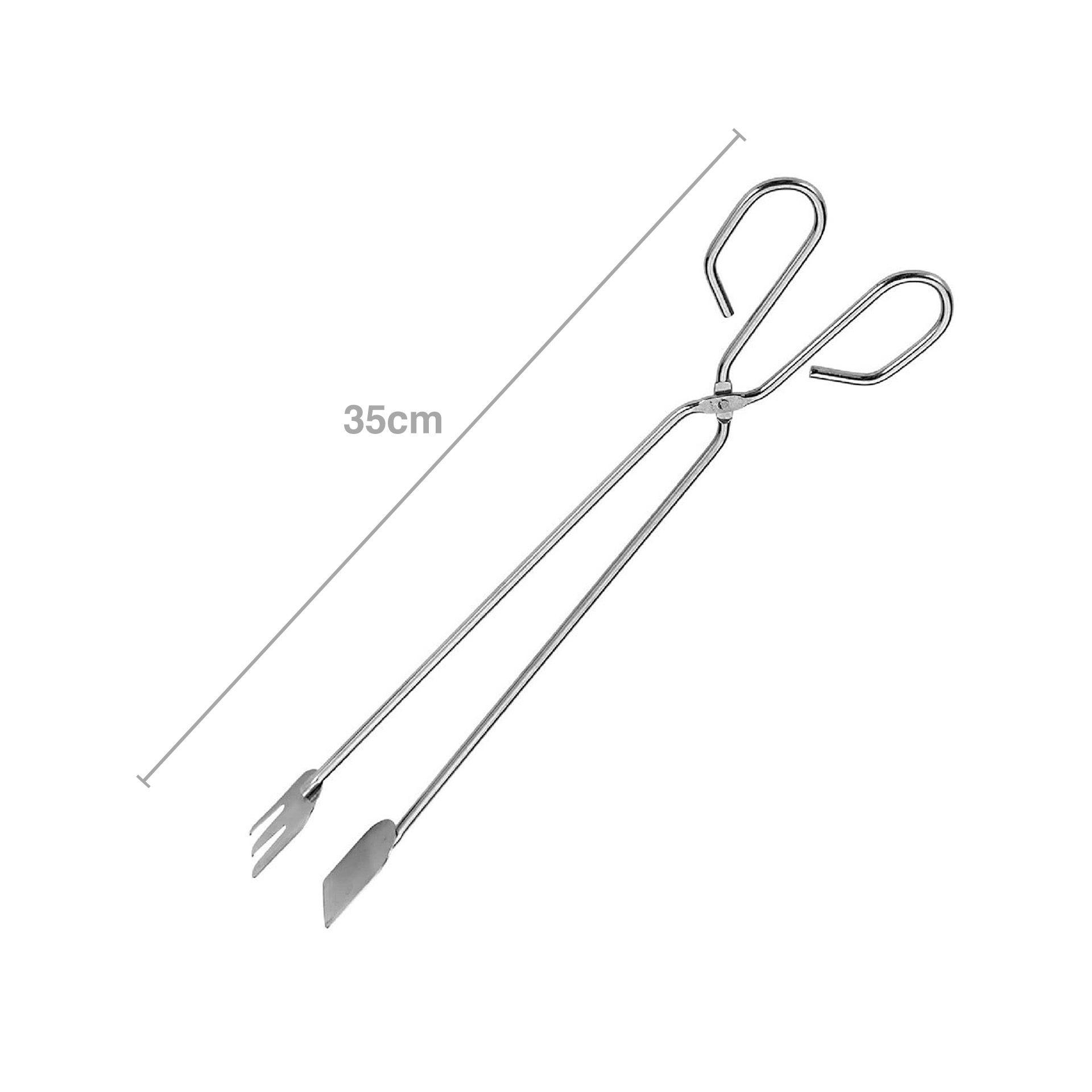 Pinça Cozinha Inox Quttin 35cm