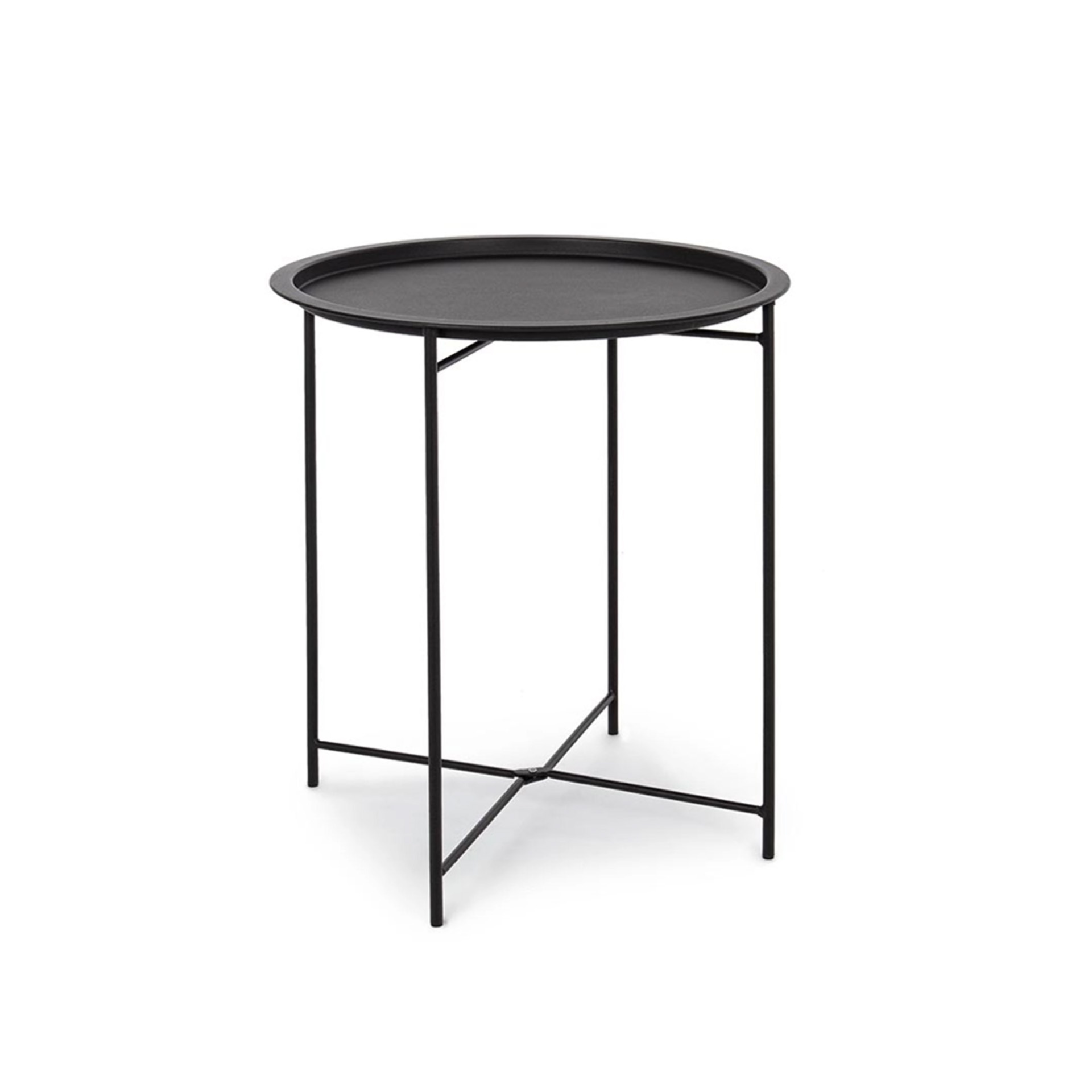 Mesa Apoio Metal Redonda 46.8X50cm