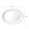 Travessa Vidro Opaco Feston Oval Branco 33X26cm Travessa Vidro Opaco Feston Oval Branco 33X26cm