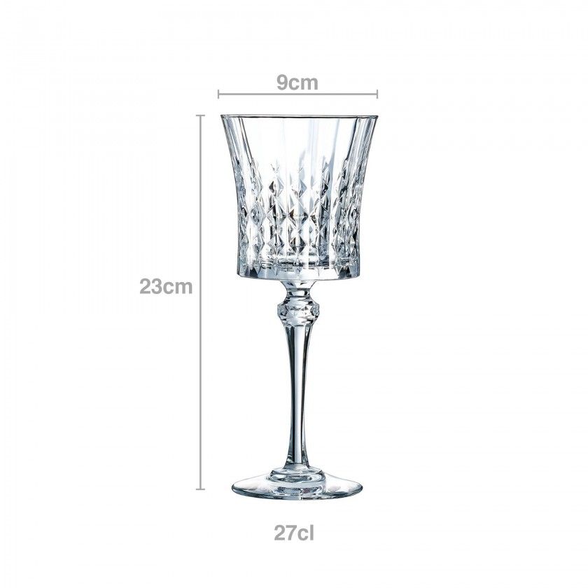 Copo com Pé Lady Diamond Pack 6 Copo com Pé Lady Diamond Pack 6