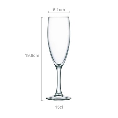Copo Flute Princesa 15cl Pack 6