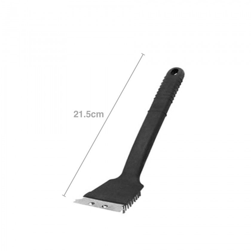 Escova Aço Limpa Grelhas com Cabo 21.5X7X4.5cm Escova Aço Limpa Grelhas com Cabo 21.5X7X4.5cm
