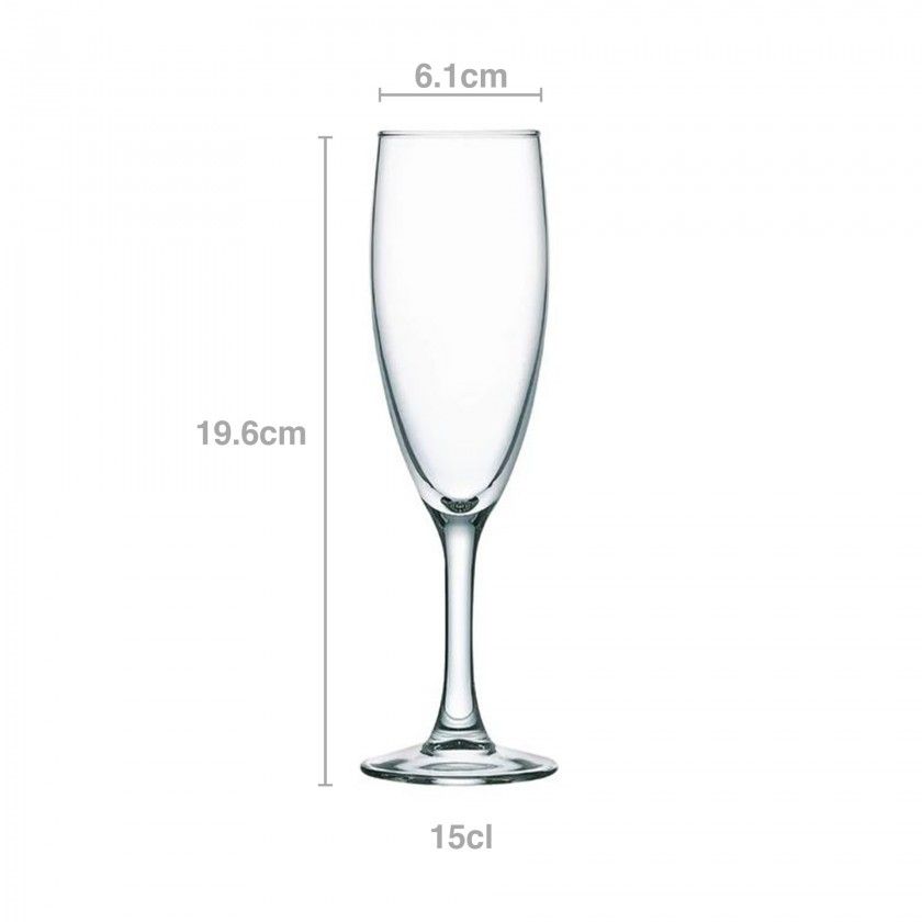 Copo Flute Princesa 15cl Pack 6