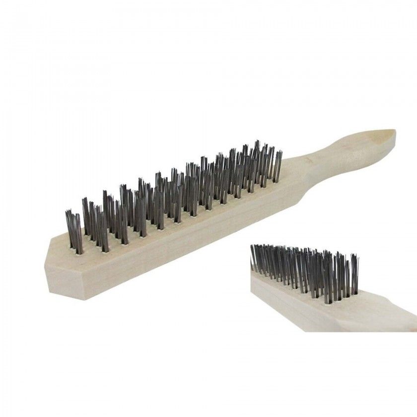 Escova Aço Limpa Grelhas 28.5cm Escova Aço Limpa Grelhas 28.5cm