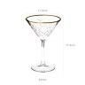 Copo Cocktail Timeless Golden Touch 230ml 11.6X17.2cm Pack 4 Copo Cocktail Timeless Golden Touch 230ml 11.6X17.2cm Pack 4