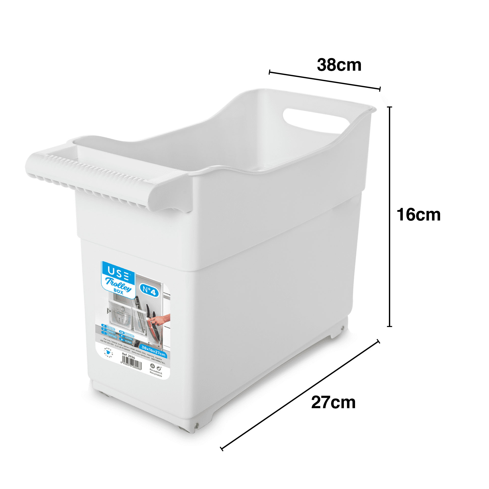 Organizador Trolley 38X16X27cm
