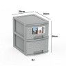 Caixa Organizadora Bamboo A4 2 Gavetas 35X26X33cm Caixa Organizadora Bamboo A4 2 Gavetas 35X26X33cm