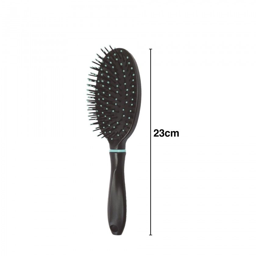 Escova Cabelo Oval Preto 23cm Escova Cabelo Oval Preto 23cm