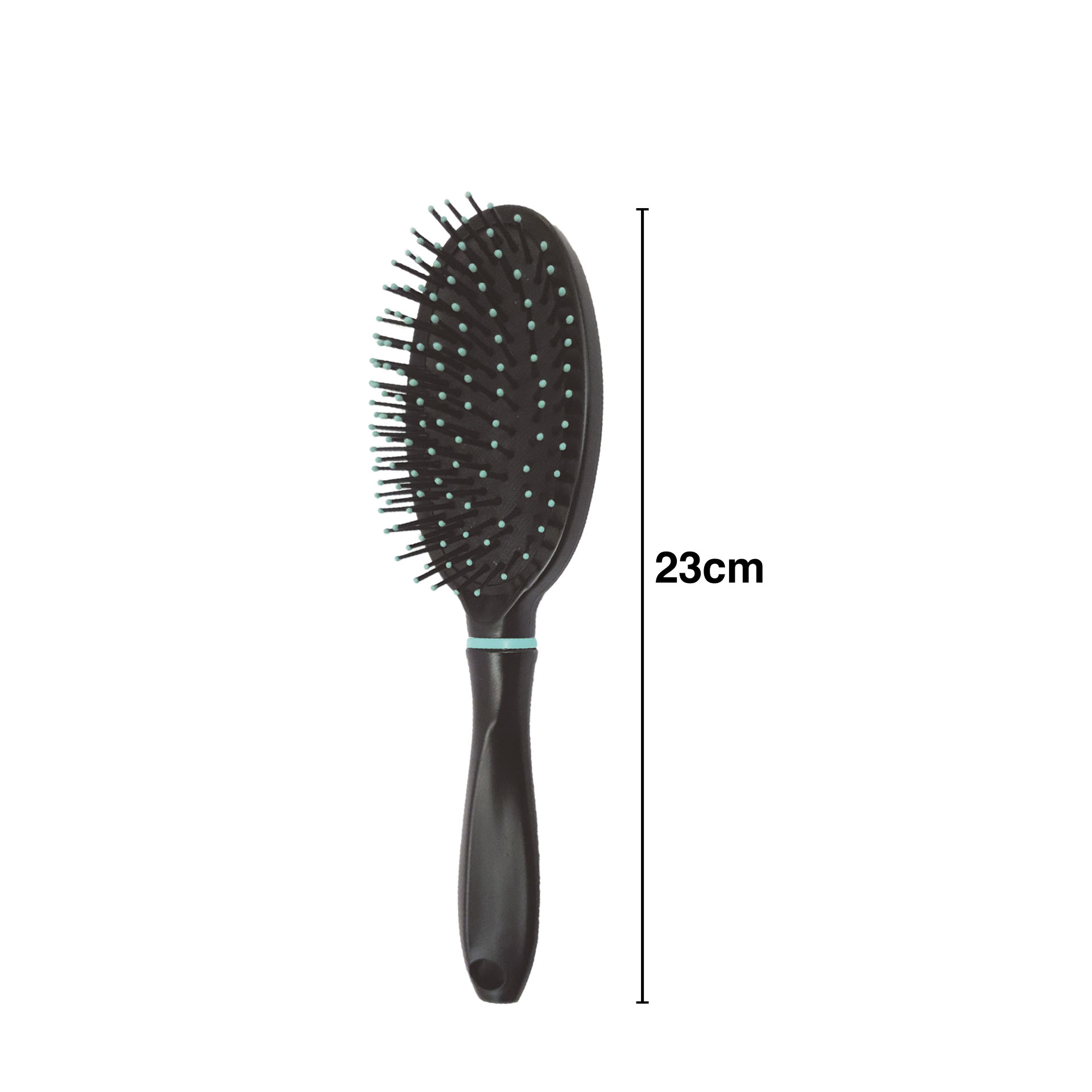 Escova Cabelo Oval Preto 23cm
