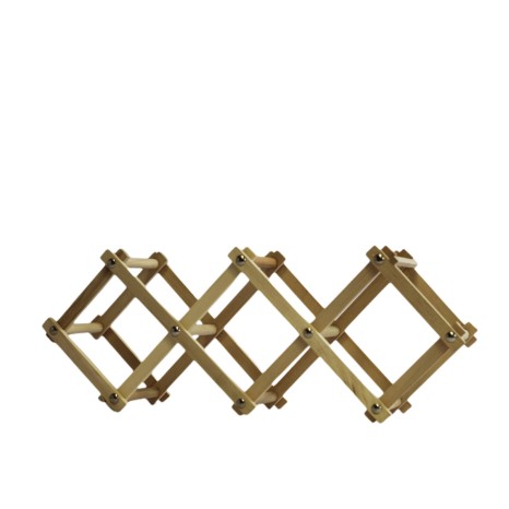Garrafeira Dobrável 5 Garrafas 24.5X13X6cm - Image product